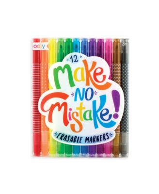 Ooly Make No Mistake Erasable Markers, Set of 12