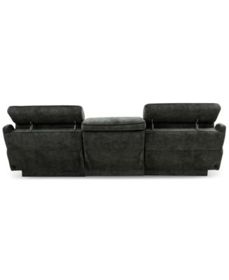 Sebaston 3-Pc. Fabric Sofa with 2 Power Motion Recliners, Created for Macy's