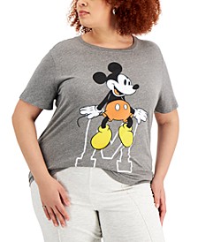 Trendy Plus Size Mickey Mouse-Graphic T-Shirt