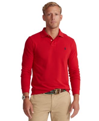 macys mens long sleeve polo shirts