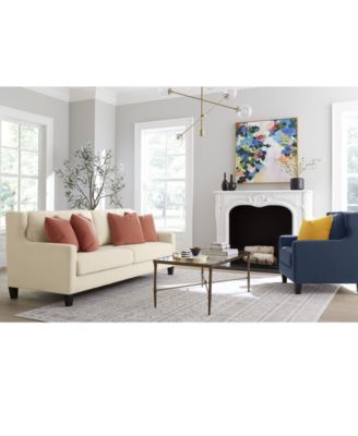 Drew & Jonathan Home Boulevard Fabric Sofa Collection Created For Macys In Bella Linen