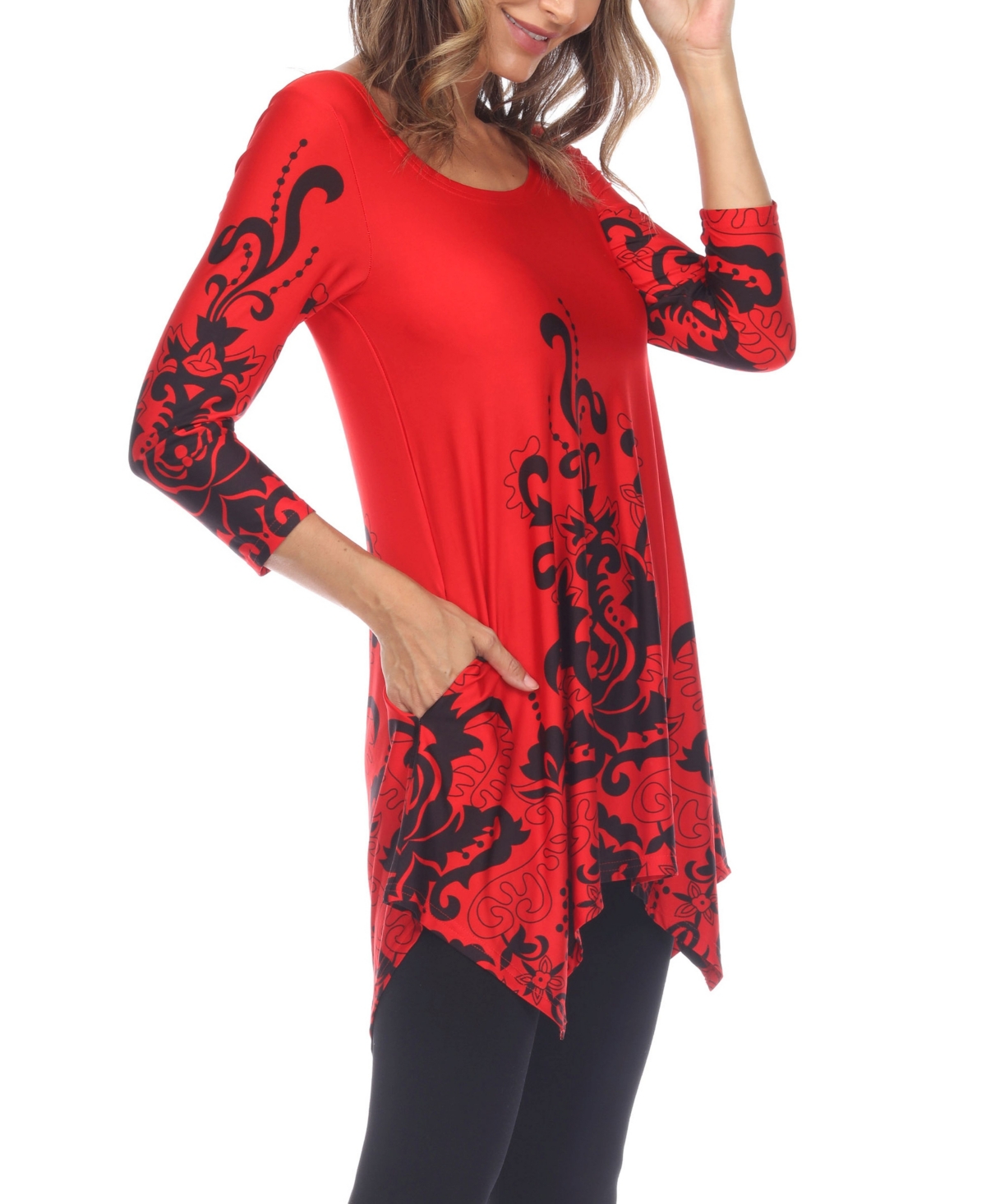 White Mark Women's Yanette Tunic