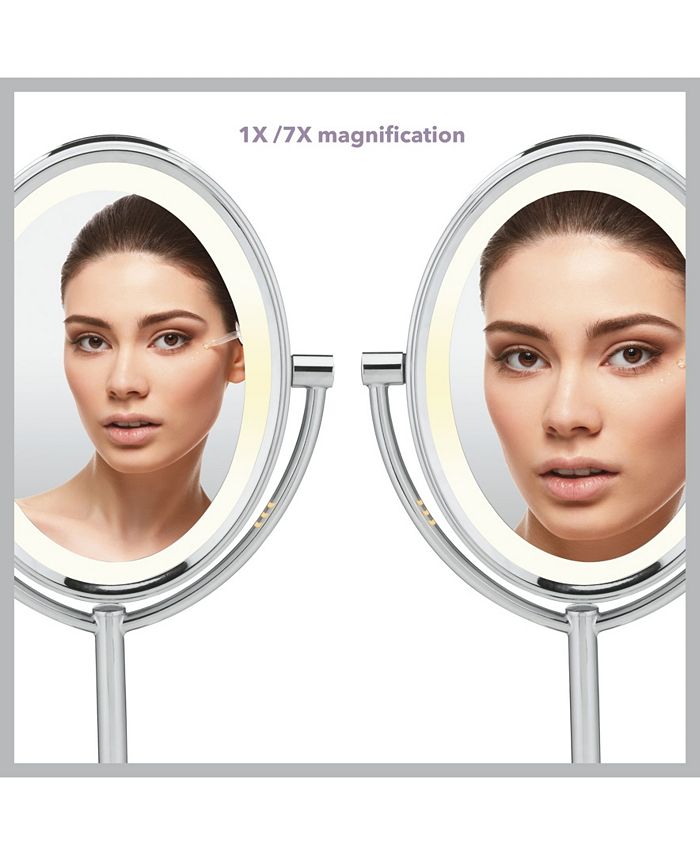 Conair DoubleSided Lighted Oval Mirror Macy's