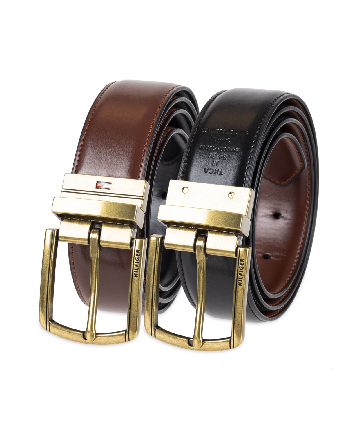 Tommy Hilfiger Men's Reversible Textured Belt, Created for Macy's