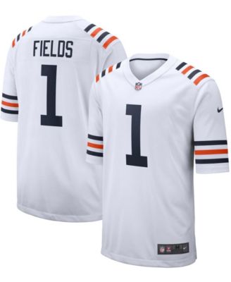 Nike - Men's Justin Fields White Chicago Bears Alternate Game Jersey