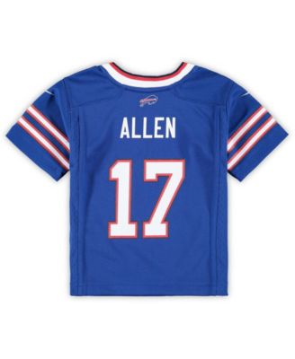 Toddler Boys and Girls Josh Allen Royal Buffalo Bills Game Jersey