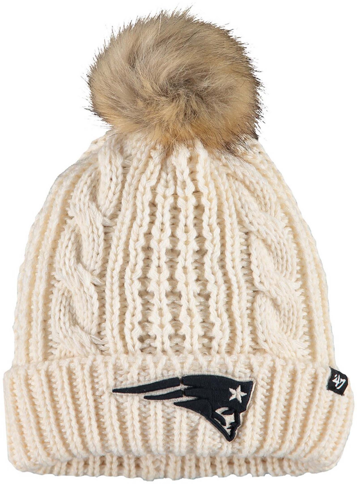 '47 Women's New England Patriots Meeko Cuffed Knit Hat - Cream