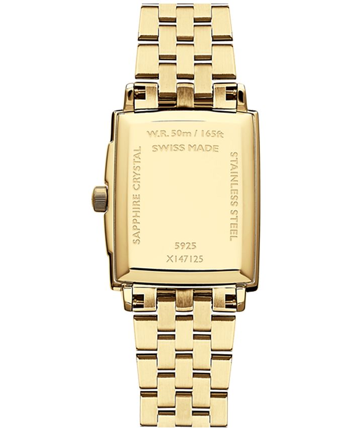 Raymond Weil - Women's Swiss Toccata Diamond Accent Gold PVD Stainless Steel Bracelet Watch 25x34mm