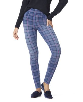 Hue Women's Plaid Game Changing Denim 