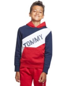 Big Boys Tricolor Pieced Pullover Hoodie