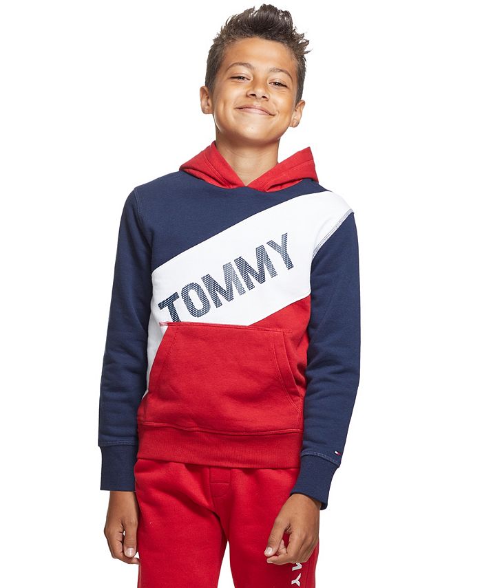 Ontvangst pistool Wees Tommy Hilfiger Big Boys Tricolor Pieced Pullover Hoodie & Reviews -  Sweaters - Kids - Macy's