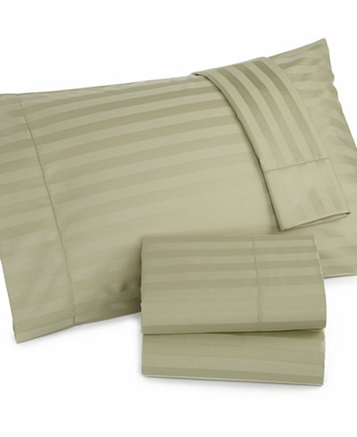 CLOSEOUT! Charter Club Damask Stripe Wrinkle Resistant 500 Thread Count ...