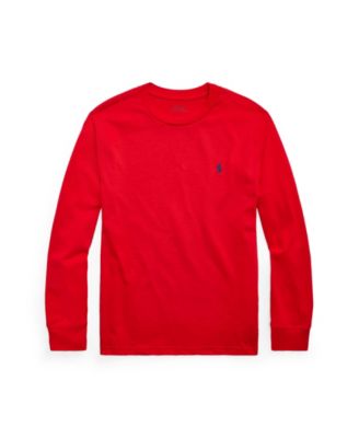 Boys' 8-20 Cotton Jersey Long-Sleeve T-shirt