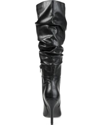 Women's Sarie Extra Wide Calf Ruched Stiletto Boots