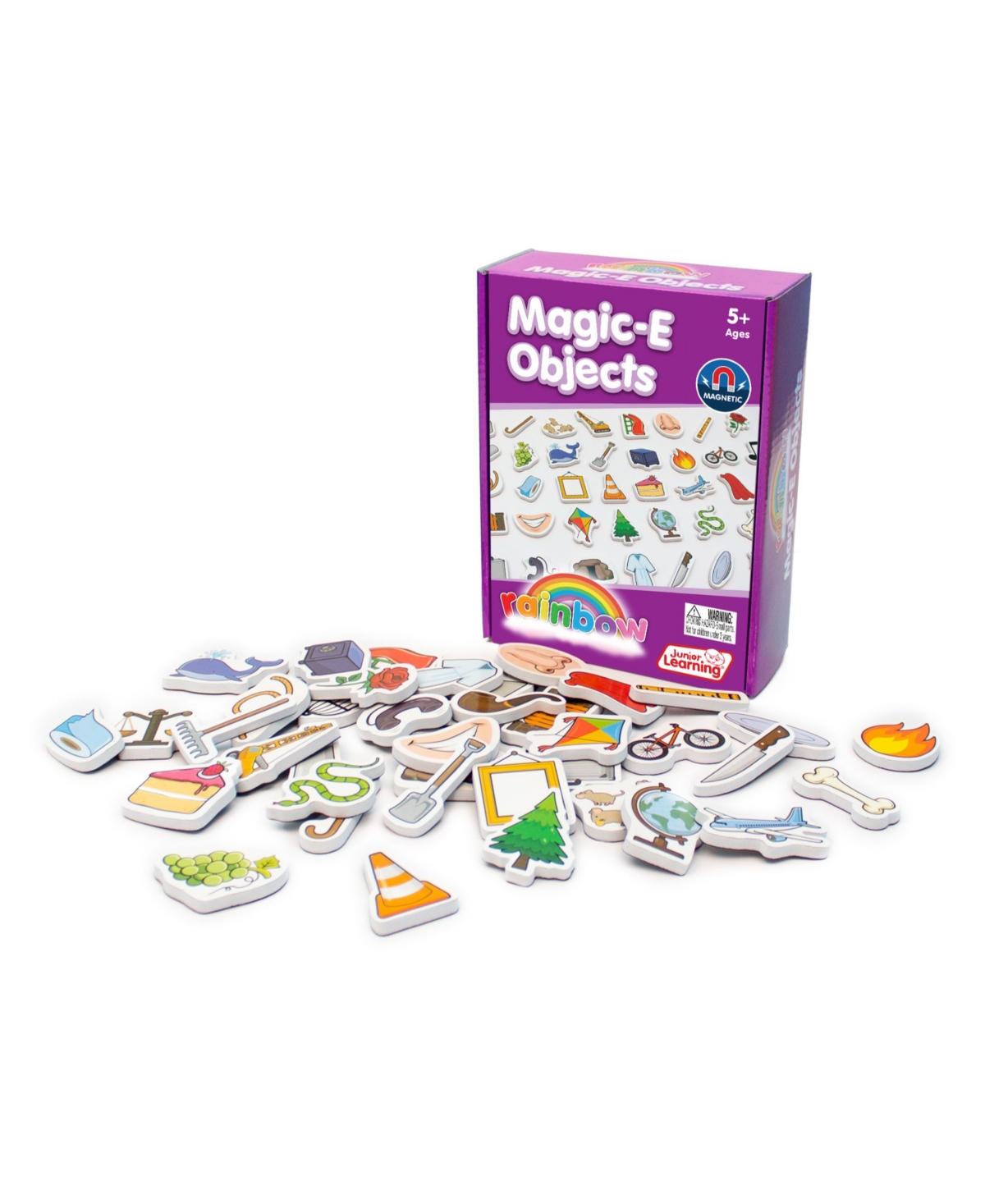 Junior Learning Magic-e Magnetic Learning Foam-like Objects Educational Learning Set, 40 Pieces In Multi