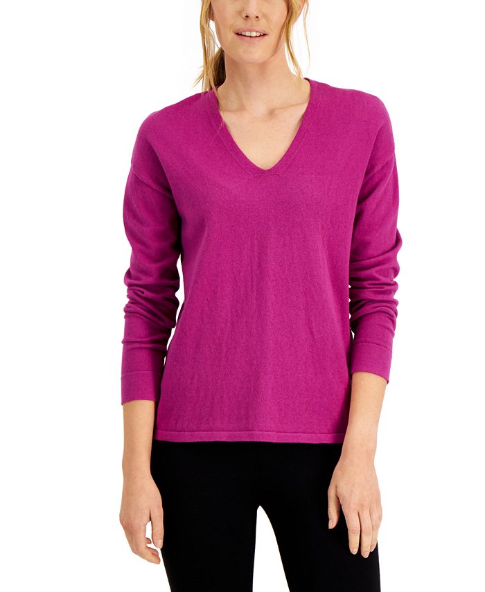 Macy's v neck sweaters online