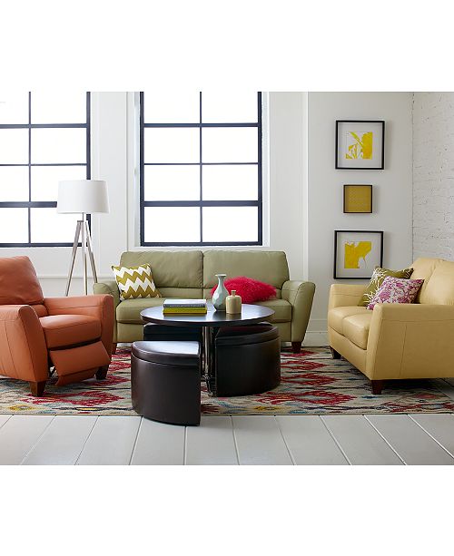 Furniture Almafi Leather Sofa Living Room Furniture