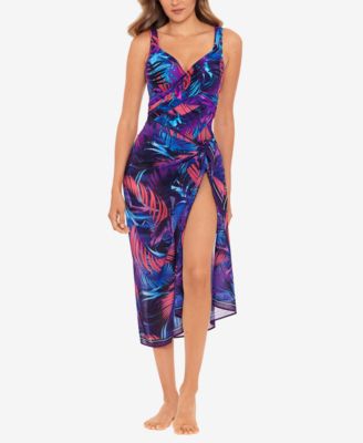 one piece swimsuit with matching sarong