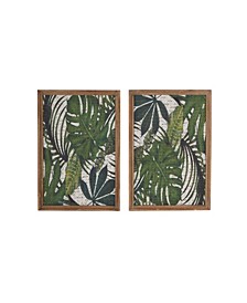 Bohemian Style Floral Wall Decors, Set of 2