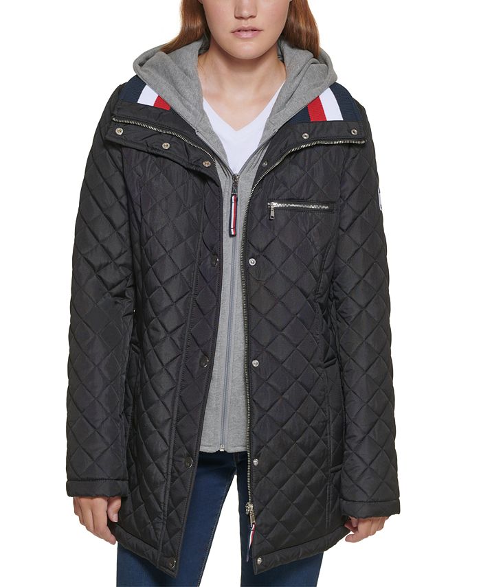 Tommy Hilfiger Women's Hoodie Quilted Coat & Reviews - Coats & Jackets