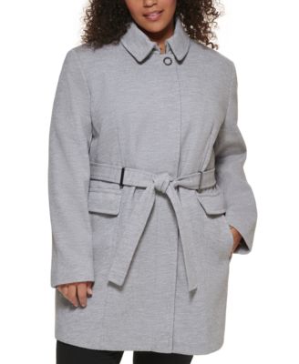 calvin klein shawl collar wrap coat