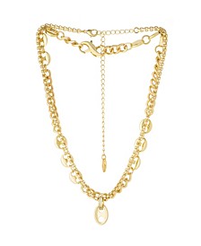 Thick Gold-Plated Chain Necklace Set