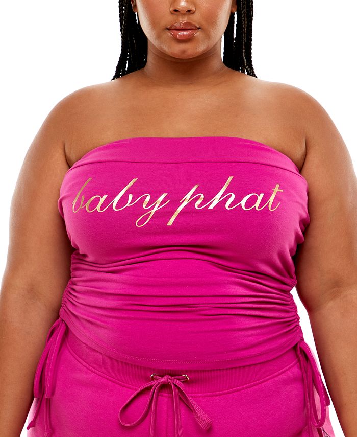 Baby Phat Trendy Plus Size Graphic Tube Top & Reviews - Plus Sizes - Sizes - Macy's