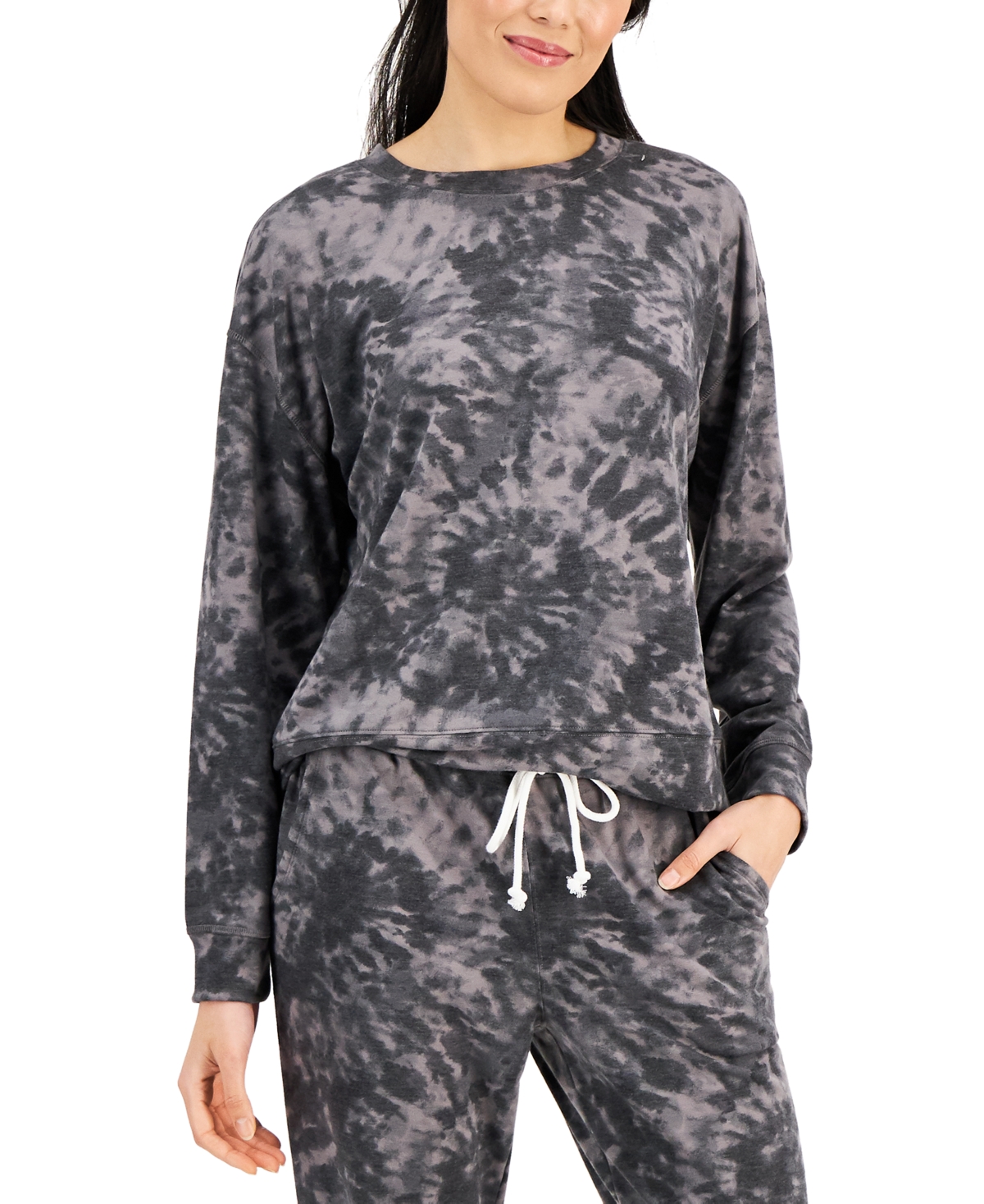 Jenni Super Soft Crewneck Pajama Top, Created for Macy's