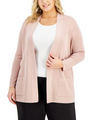 Anne Klein - Plus Size Malibu Open-Front Cardigan