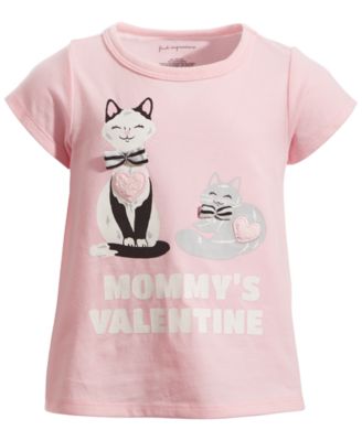 First Impressions - Toddler Girls Heart & Kittens Top