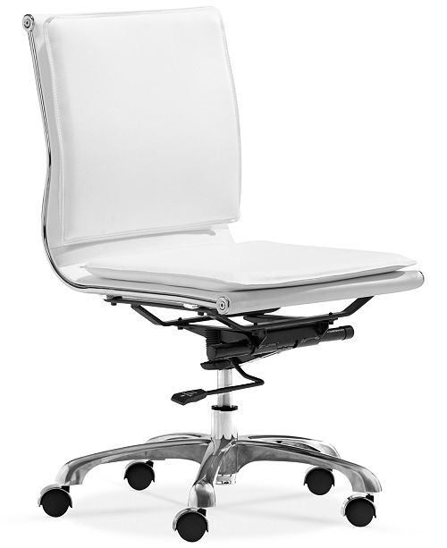 Zuo Brayden Faux Leather Armless Office Chair, Quick Ship & Reviews
