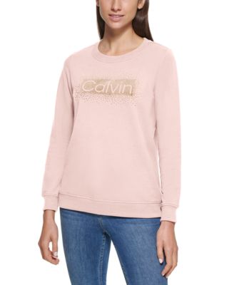 Calvin Klein Rhinestone Logo Sweatshirt 