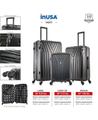 Vasty Lightweight Hardside Spinner Luggage Set, 3 piece