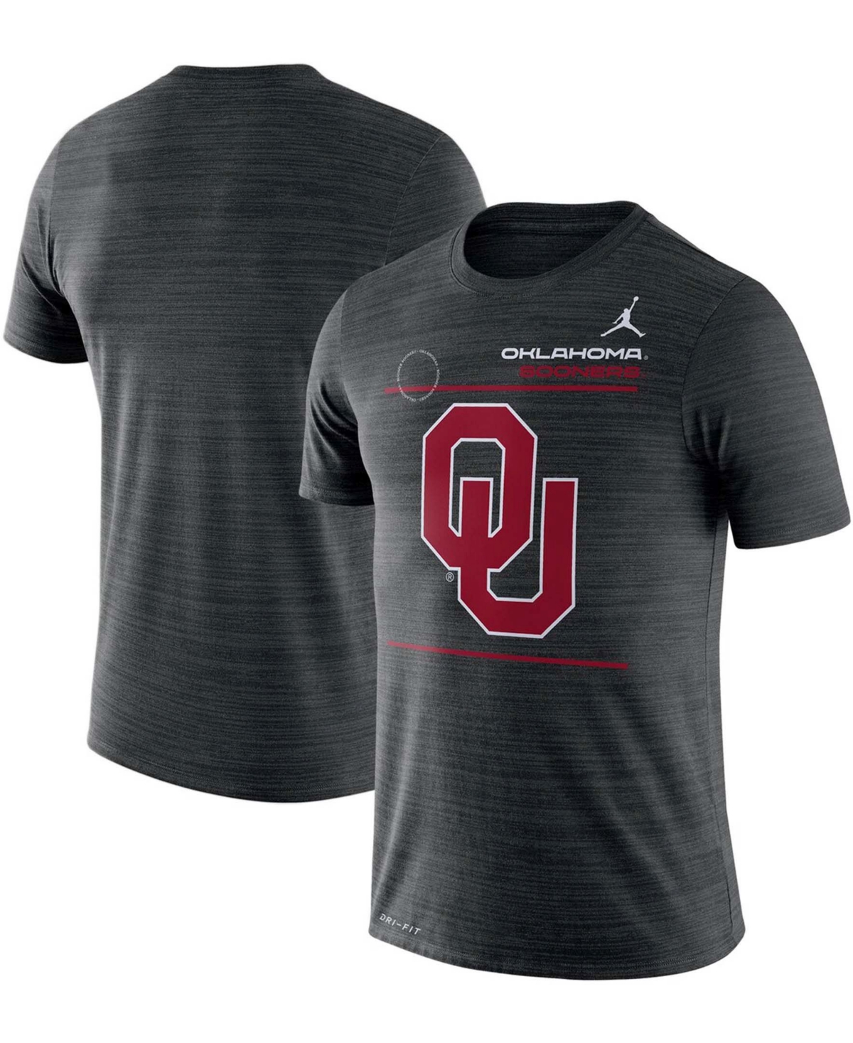 Men's Black Oklahoma Sooners 2021 Sideline Velocity Performance T-shirt