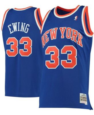 Men's Patrick Ewing Blue New York Knicks 1991-92 Hardwood Classics Swingman Jersey