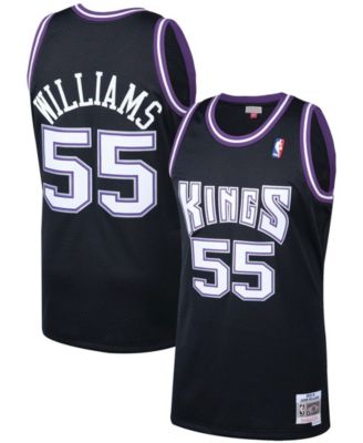 Mitchell & Ness Jason Williams Purple/Black Sacramento Kings Hardwood Classics 2000/01 Split Swingma