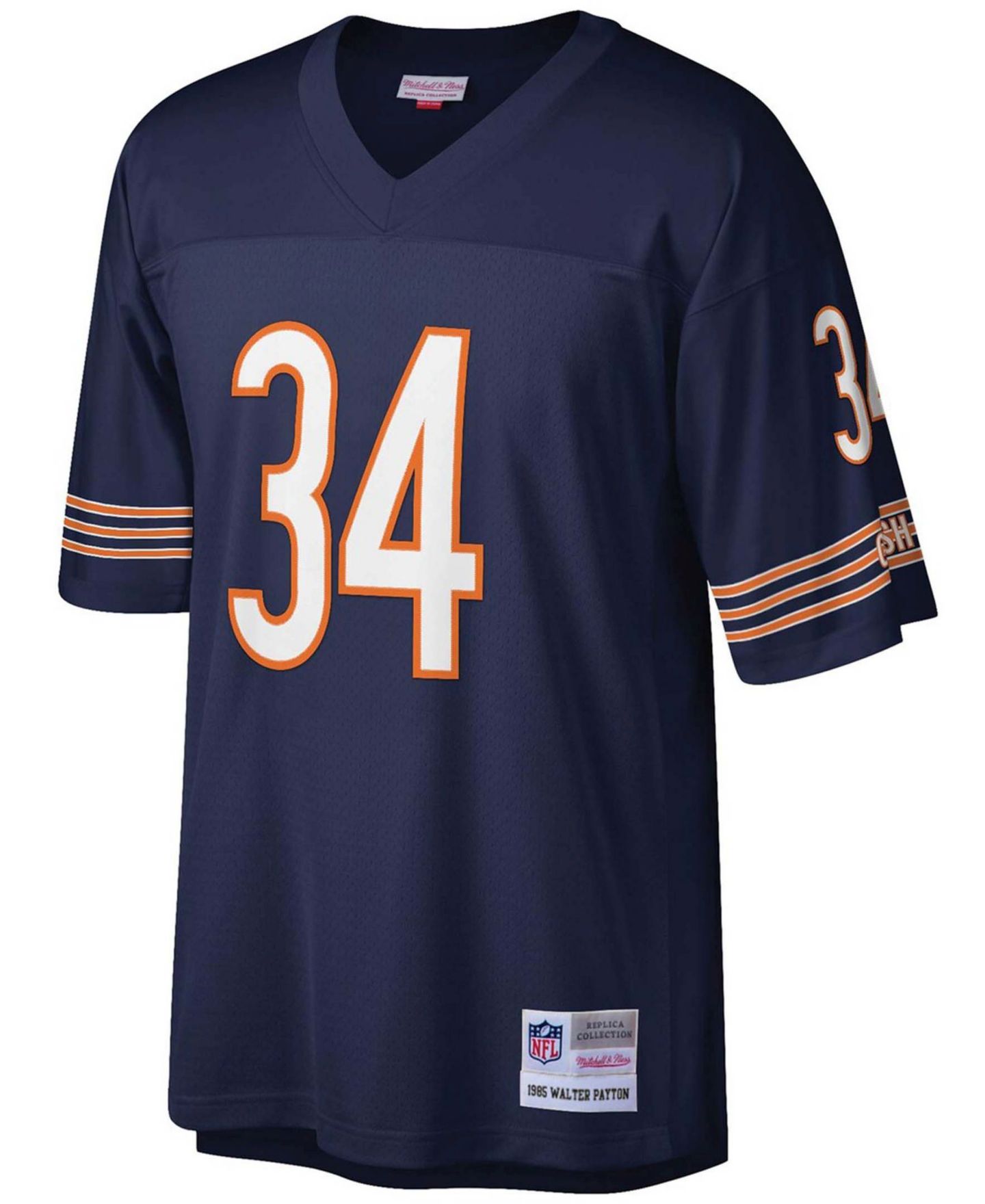 Мужская джерси Mitchell & Ness Walter Payton Chicago Bears Legacy Replica, Navy — фото 3