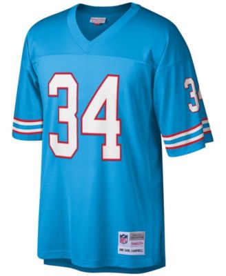 Men's Earl Campbell Light Blue Houston Oilers Legacy Replica Jersey