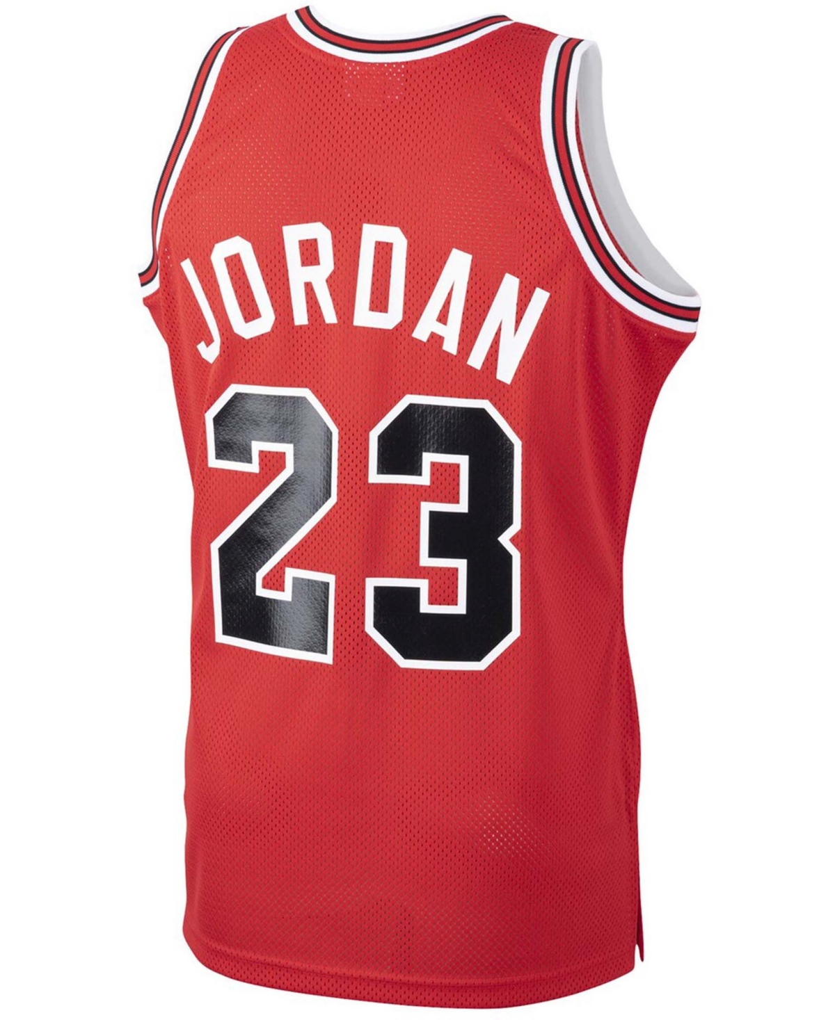 Men's Michael JordanChicago Bulls 1984-85 Hardwood Classics Rookie Authentic Jersey - Red