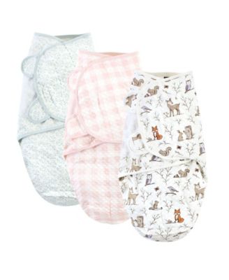 Quilted Cotton Swaddle Wrap 3pk