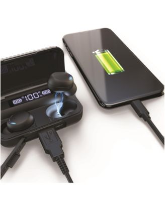 brookstone touch power earbuds