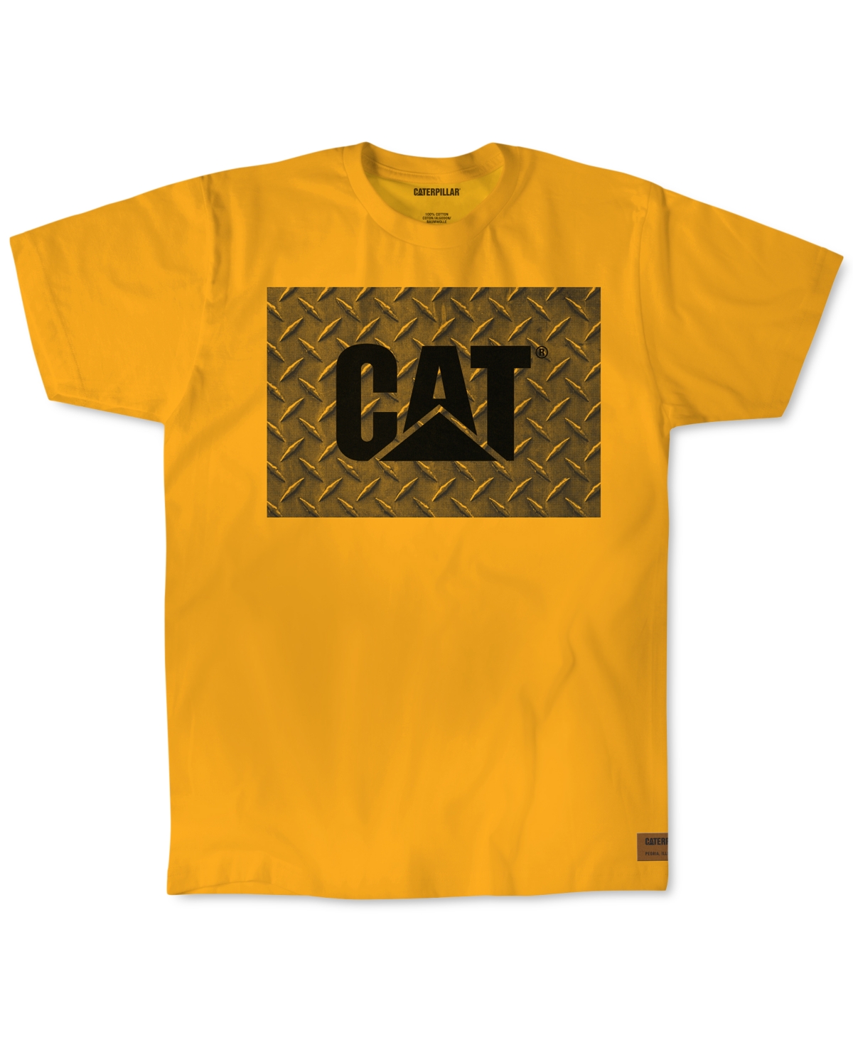 Caterpillar Men's Work Diamond Plate Logo Graphic T-Shirt