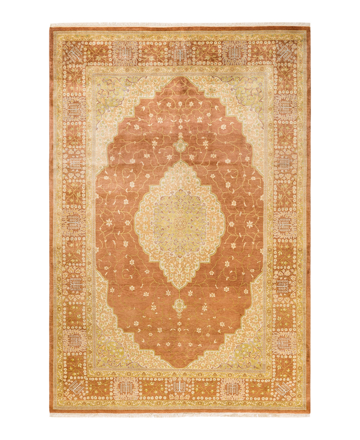 Closeout! Adorn Hand Woven Rugs Mogul M1289 6'1in x 9'2in Area Rug - Brown