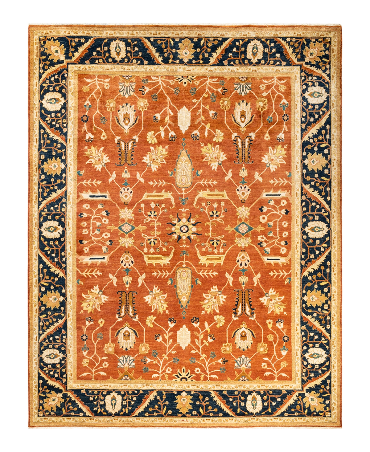 Closeout! Adorn Hand Woven Rugs Eclectic M1387 9' x 11'10in Area Rug - Orange