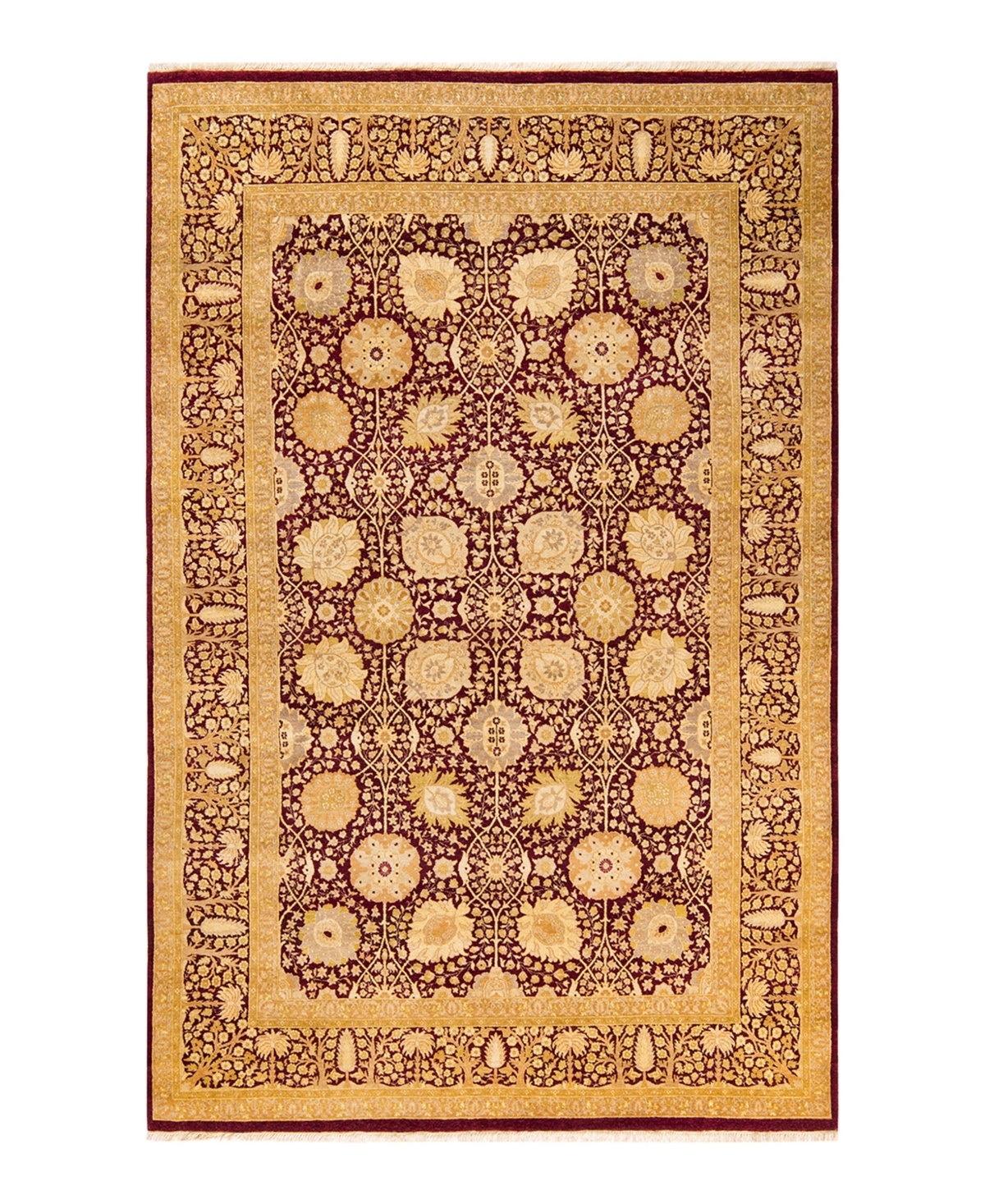 Closeout! Adorn Hand Woven Rugs Mogul M1422 5'10in x 9'4in Area Rug - Red