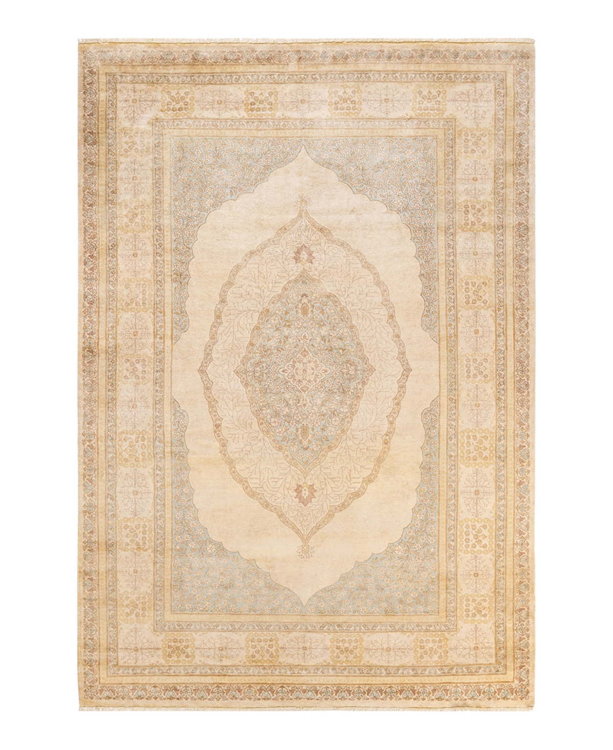 Closeout! Adorn Hand Woven Rugs Mogul M1422 6'3in x 9'2in Area Rug - Ivory