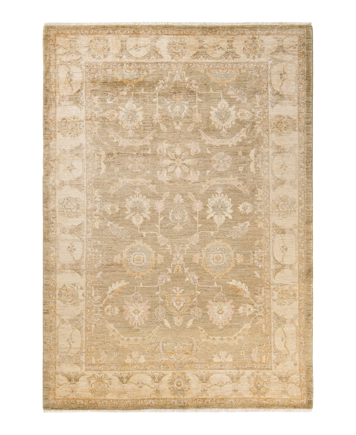 Closeout! Adorn Hand Woven Rugs Eclectic M1424 6'6in x 9'4in Area Rug - Green