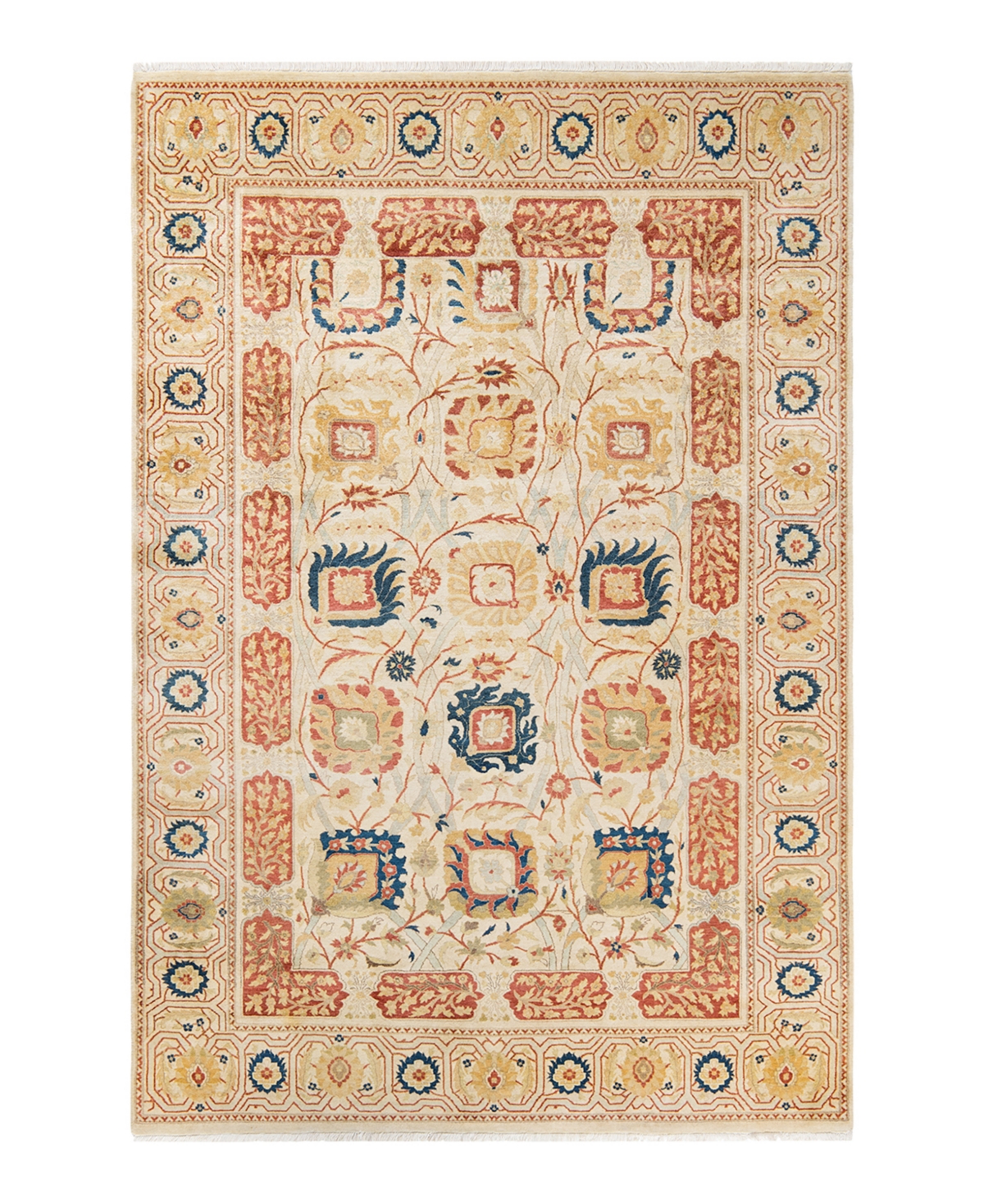 Closeout! Adorn Hand Woven Rugs Mogul M1450 6' x 8'10in Area Rug - Ivory