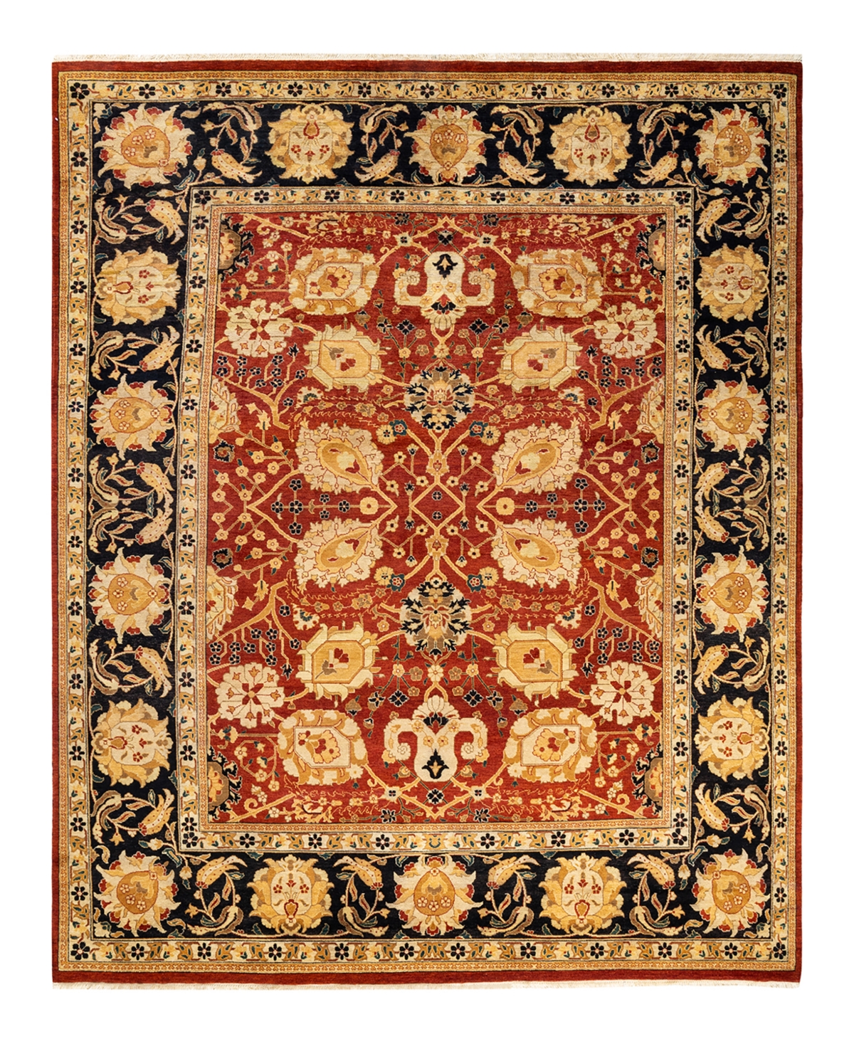 Closeout! Adorn Hand Woven Rugs Eclectic M1478 8'2in x 10'3in Area Rug - Red