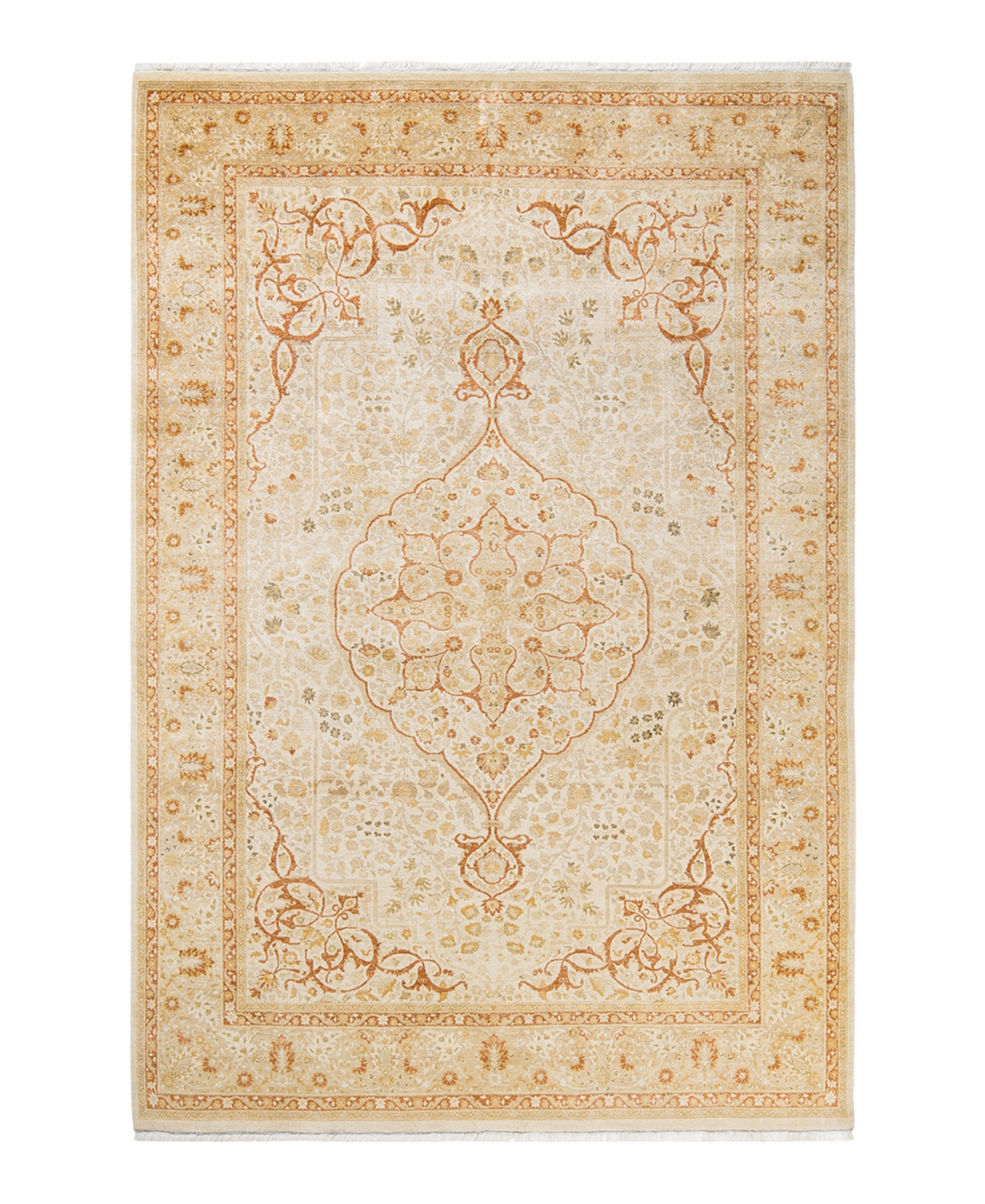 Closeout! Adorn Hand Woven Rugs Mogul M1494 6' x 8'10in Area Rug - Ivory